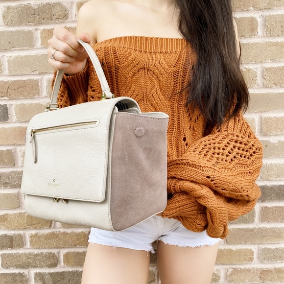 Kate Spade suede leather satchel - Picture 3 of 8